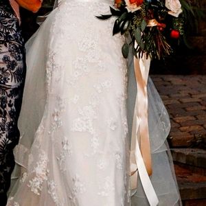 Horsehair and tulle wedding skirt